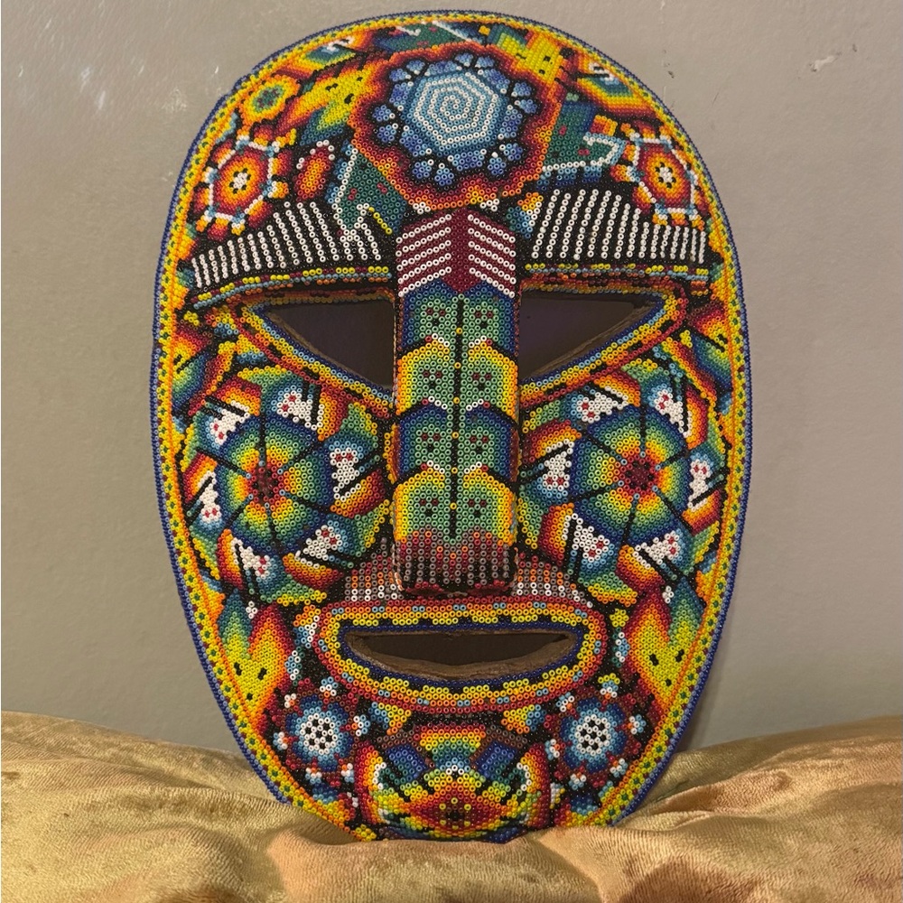 Colorful Beaded Mask - Picture 3 of 4